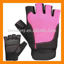 Gants antidéflagrants de gymnase de mode de musculation de remise en forme de corps de rose de Womens